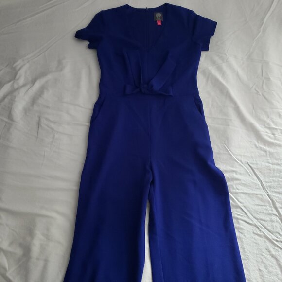 Blue Short Sleeve Jumpsuit [Vince Camuto] [Size 8P] - Picture 3 of 6
